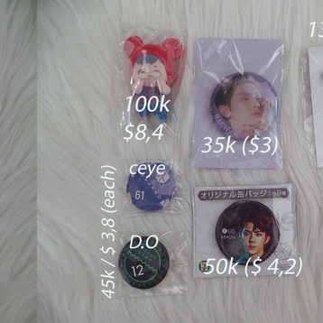 GOODIES STUFF EXO PIN BADGE MINI FIGURE OFFICIAL