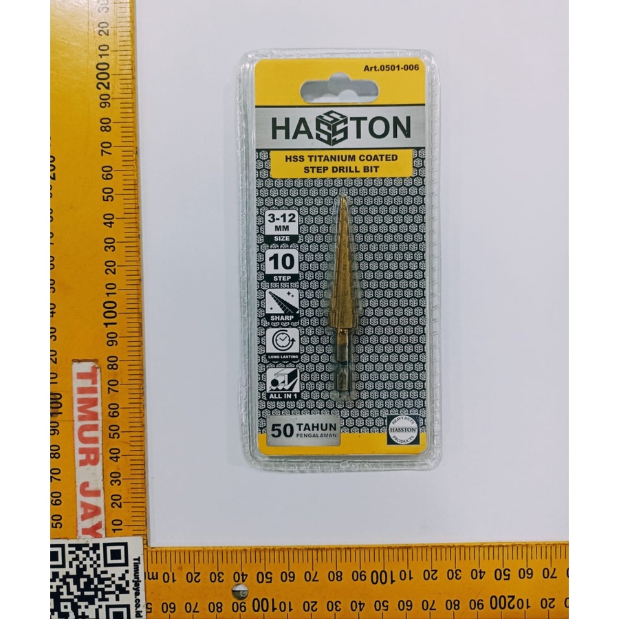 HASSTON mata Bor Pagoda 3-12 mm 10 step Spiral Step Drill