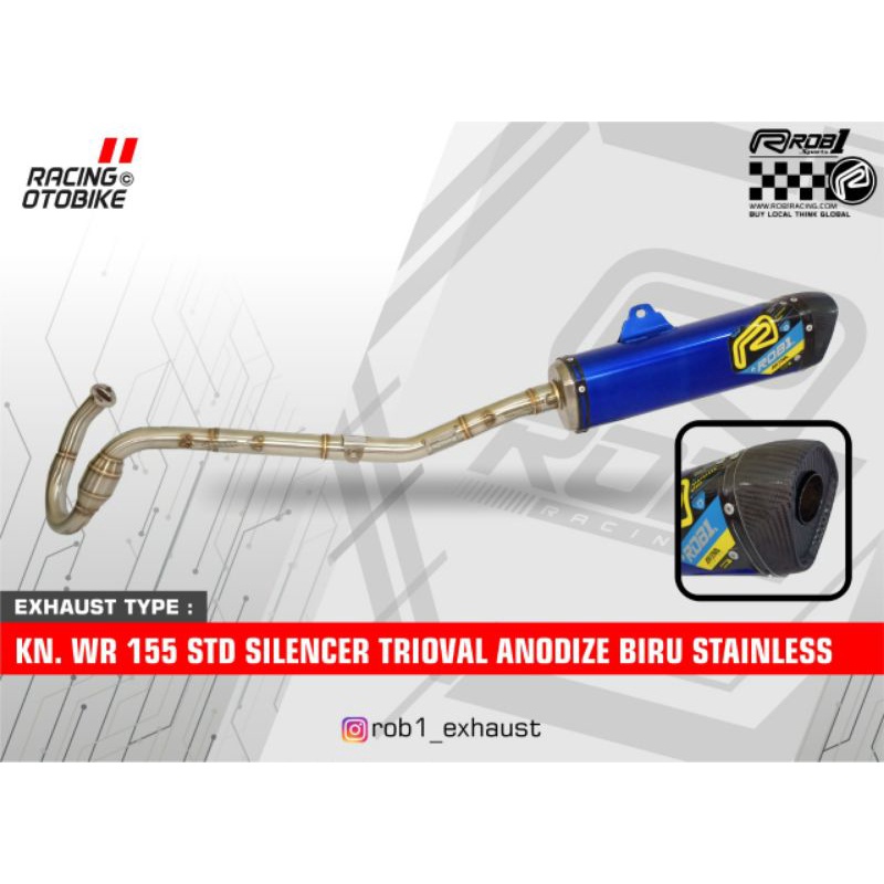 knalpot Yamaha Wr 155 keren Rob1 racing 4 pilihan warna