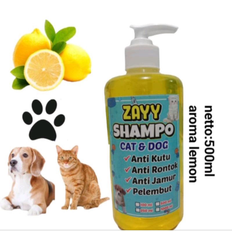 shampo kucing anti kutu jamur dan rontok netto 500 ml