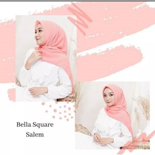 Bella Square Hijab Segi empat polos #4