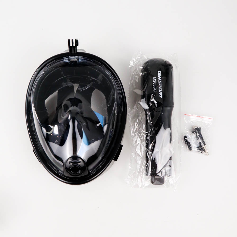 Snorkel Full Face Size L/XL OMCS9PBK untuk Xiaomi Gopro SJcam - Black