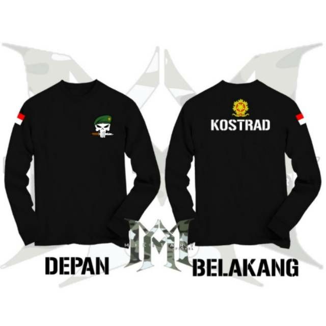 KAOS KOSTRAD TANGAN PANJANG KAOS COMBAT KOSTRAD