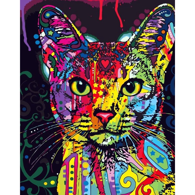 

Paint By Number Kit - Paket Melukis Set - Gazing Cat - 50 x 40 CM