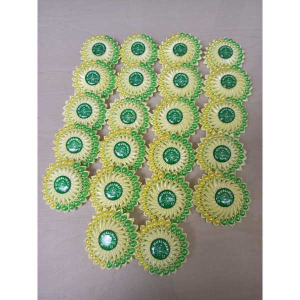 Pin Logo / Bros Logo Fatayat Muslimat NU Mutiara Dua Warna