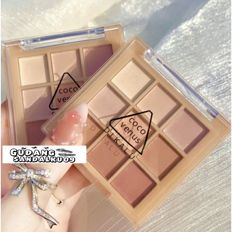 Nude Matte Korean Eyeshadow Palette 9 Warna Matte Eyeshadow Smokey Eyeshadow Pigmented Termurah