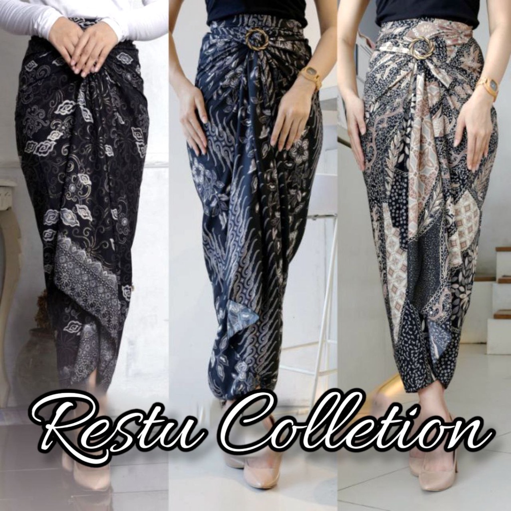 Rok Lilit Kain Batik Wanita Bahan Premium Murah Banyak Motif