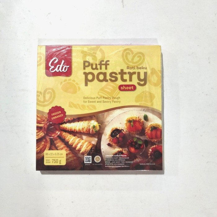 

ORIGINAL MURAH EDO puff pastry sheet 750gr