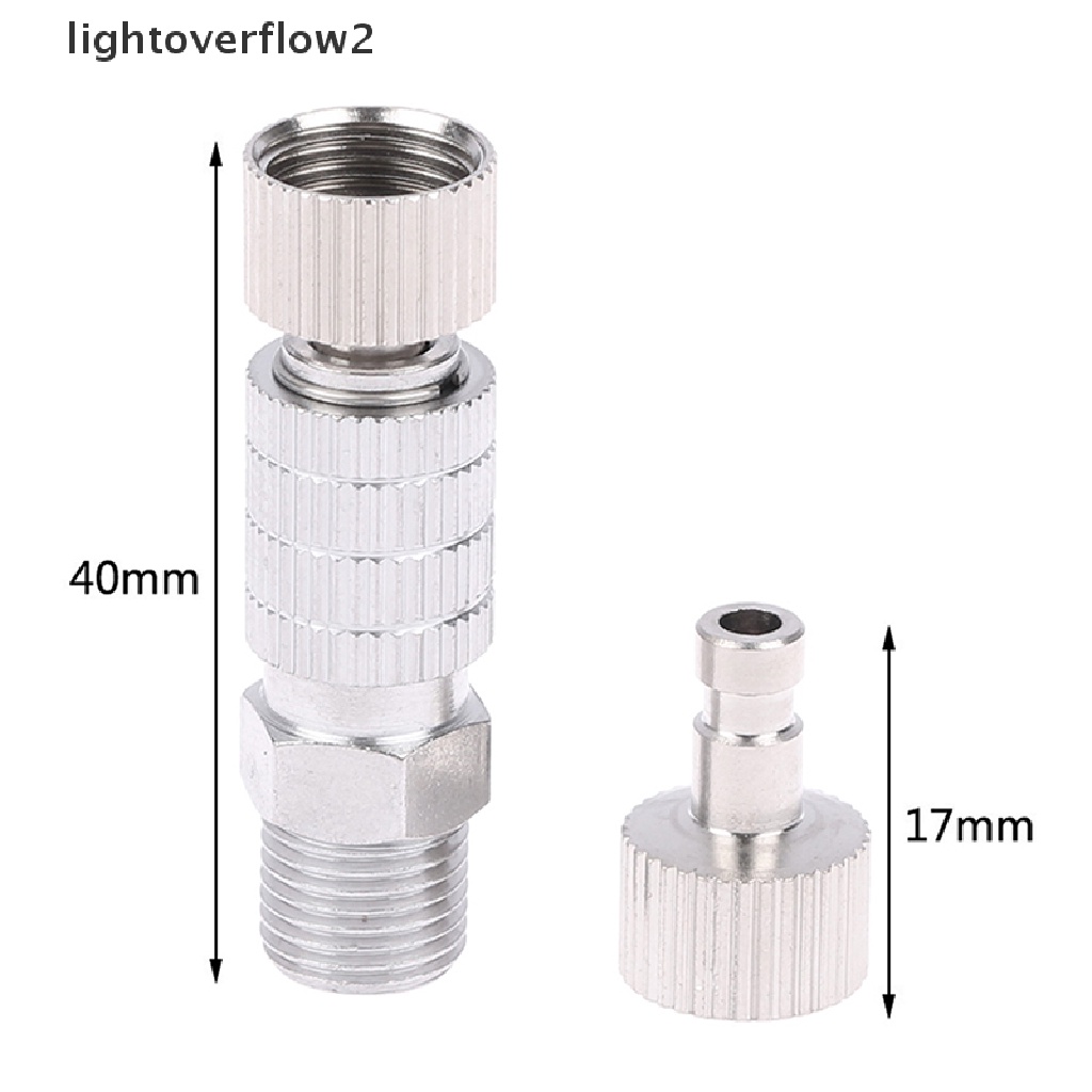 (lightoverflow2) Adaptor Airbrush Quick Disconnect Coupler Dengan 5 Male Fitg (ID)