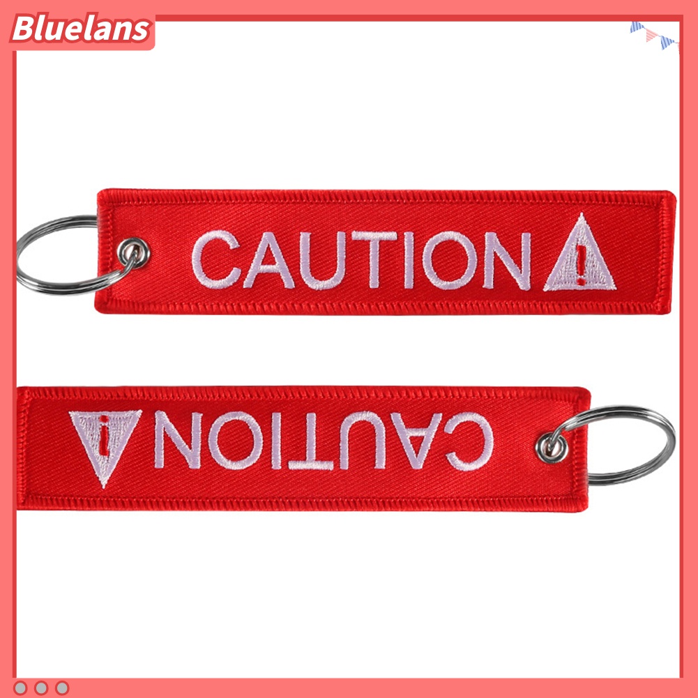 Gantungan Kunci Bordir Motif Tulisan CAUTION DIVER Untuk Hadiah