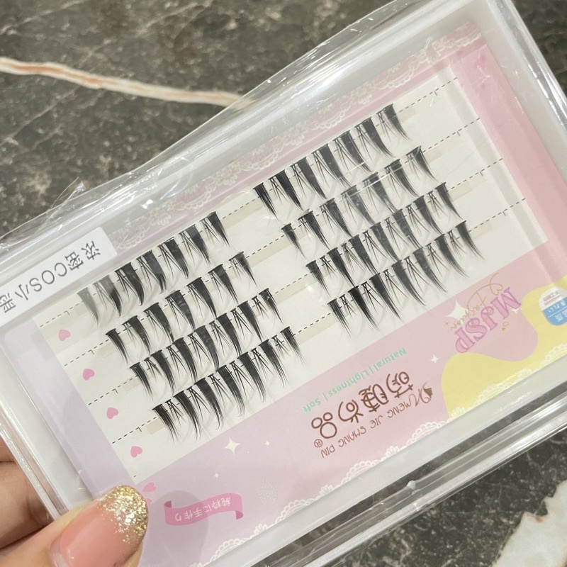 F22- FAIRY LASHES DOUYIN COS Mink Eyelashes Extension DIY Makeup Individual Segmented Eye Lashes