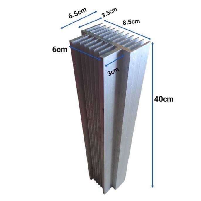 PENDINGIN HEATSINK 2U 40CM pendingin hs built up 2 u 40 cm Tebal