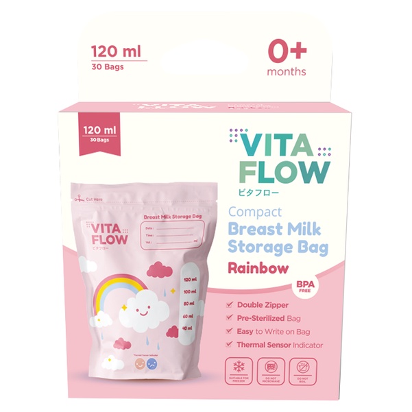 Vitaflow Kantong ASI 120ml Sky Series - Calia Baby Shop