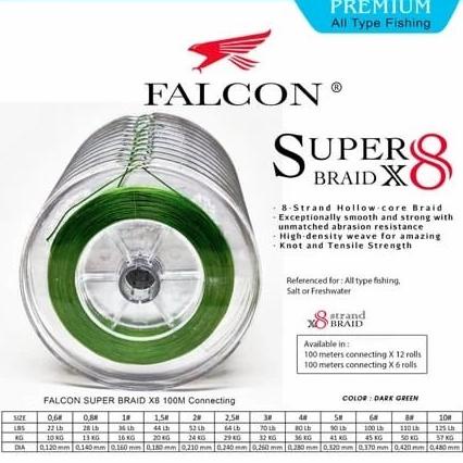 Senar PE Falcon Super Braid X8 100M