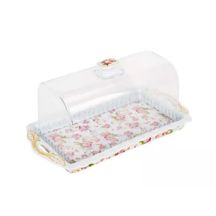 

Vicenza Tempat Kue Persegi Pa176 Motif Melati 050