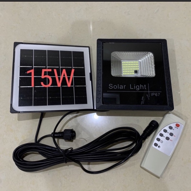 Lampu Sorot Led Floodlight 25 Watt 25W Solar Panel Tenaga Surya