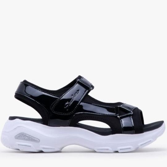 Skechers sepatu sandal wanita D'lites Ultra skechers Cali - Black