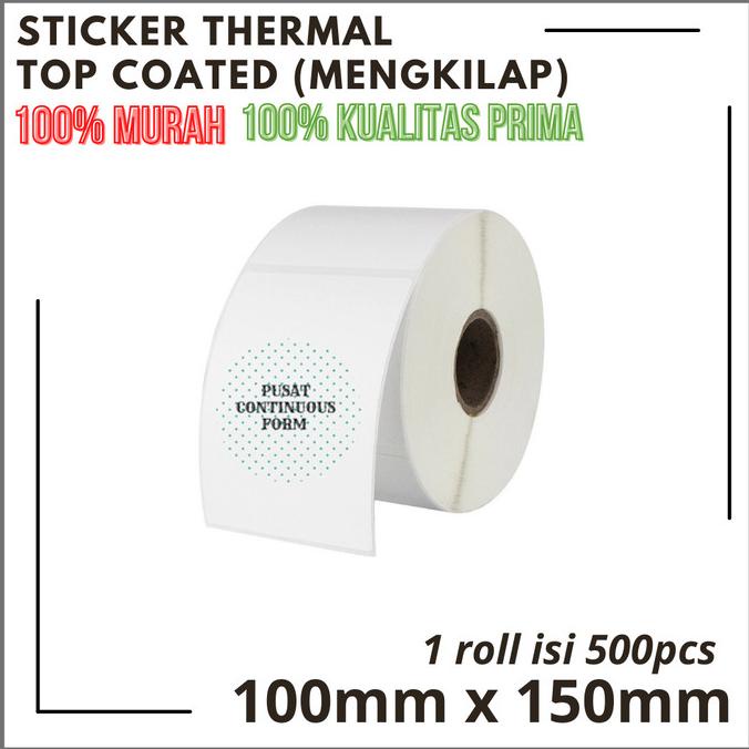 

STIKER LABEL THERMAL 100mm X 150mm 500 PCS