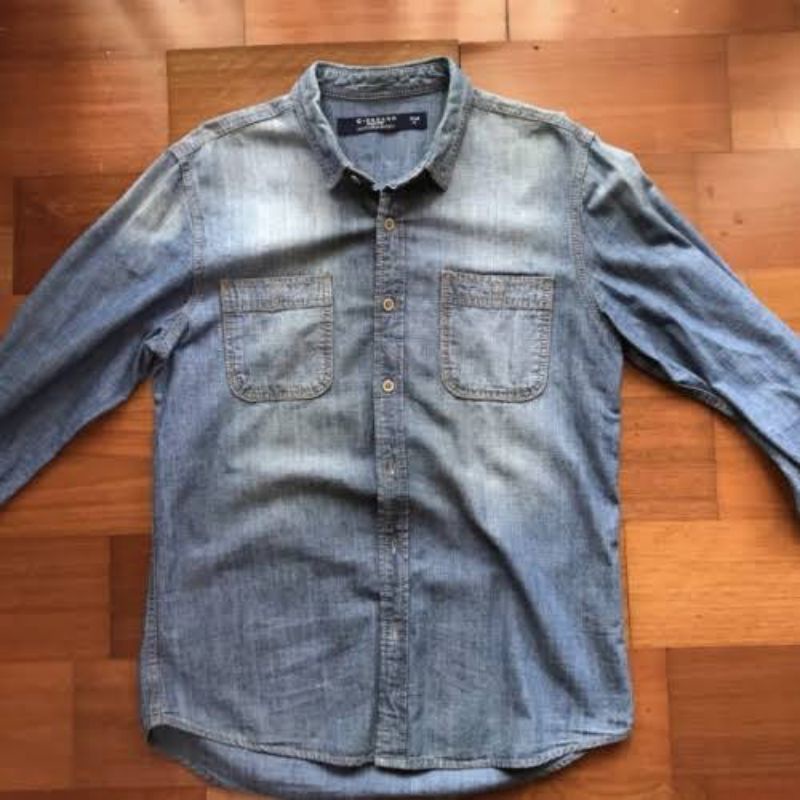 KEMEJA JINS JEANS DENIM/KEMEJA FLANEL