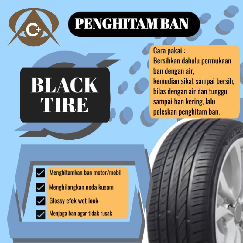 Semir ban CLEAN PLUS BLACK TIRE 100ml