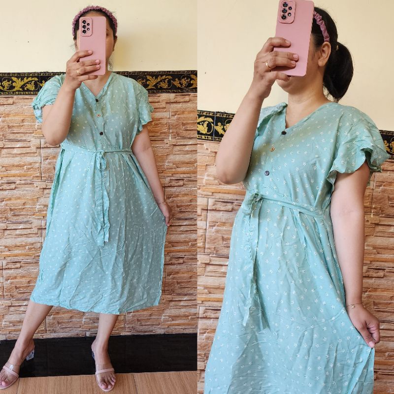 DRESS CLARA BALI/DRESS BUSUI/DRESS KEKINIAN/DRESS KANCING