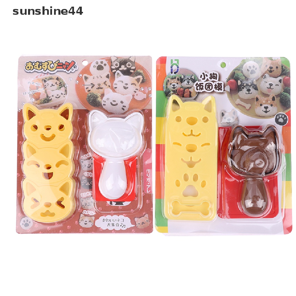 Sunshine 1 Set Cetakan Nasi / Sushi / Bento / Onigiri Motif Kartun