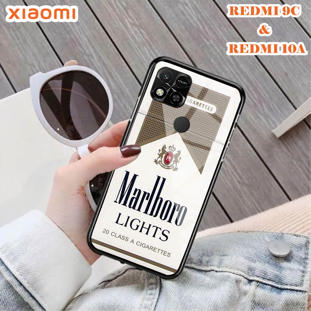 Softcase Glass Kaca REDMI 10A & REDMI 9C - Case Handphone REDMI 10A & REDMI 9C [T63].