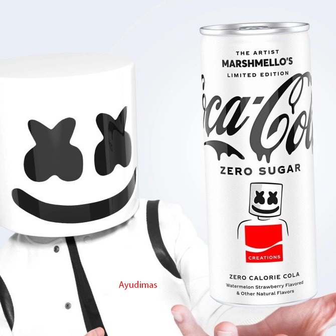 Jual Coca Cola Zero Sugar The Artist Marshmello's / Marshmellos