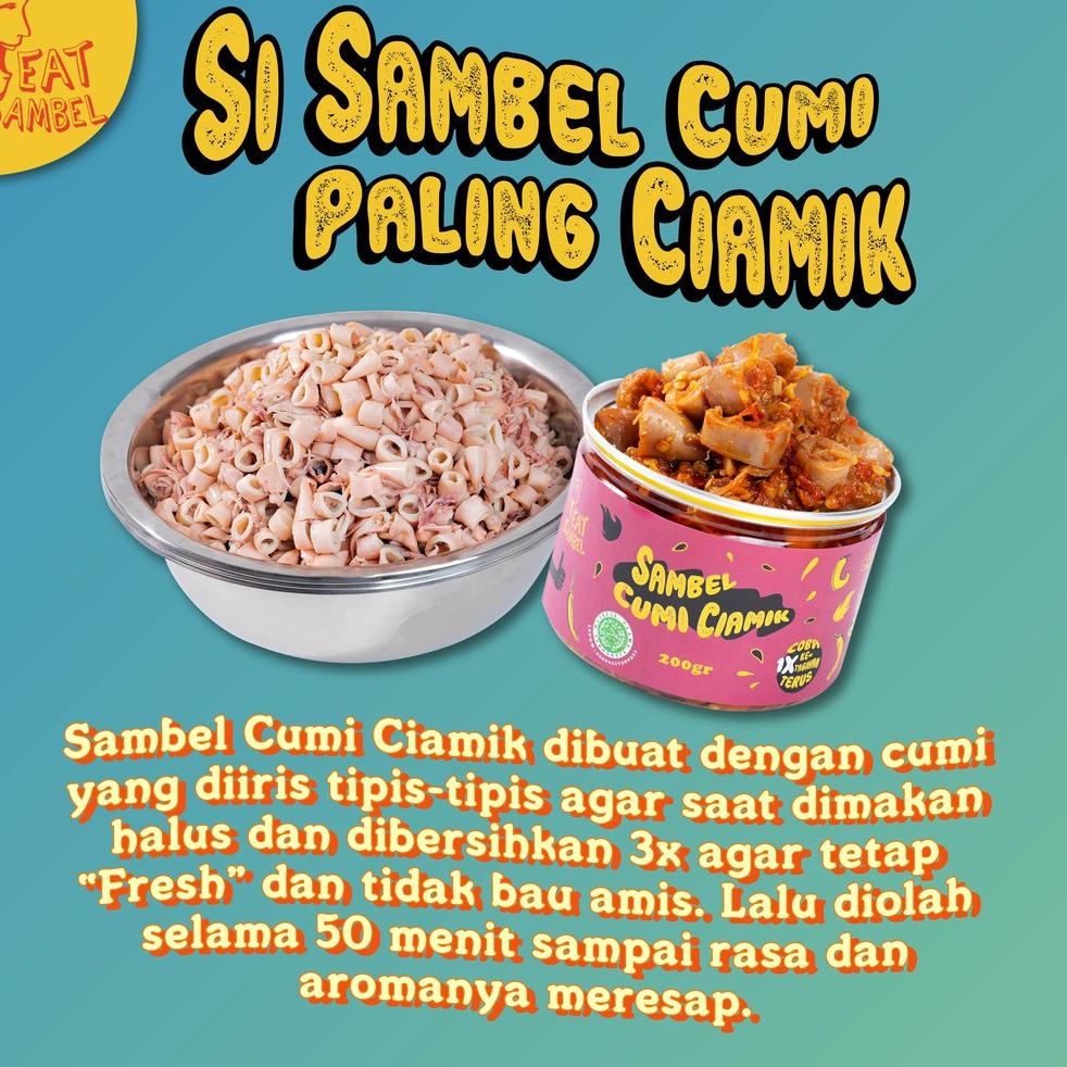 

Model baru Eat Sambel - Set Sambel Jagoan 2 varian Sambal Geprek + Sambal Cumi Ciamik / Ikan Ngangenin 00D