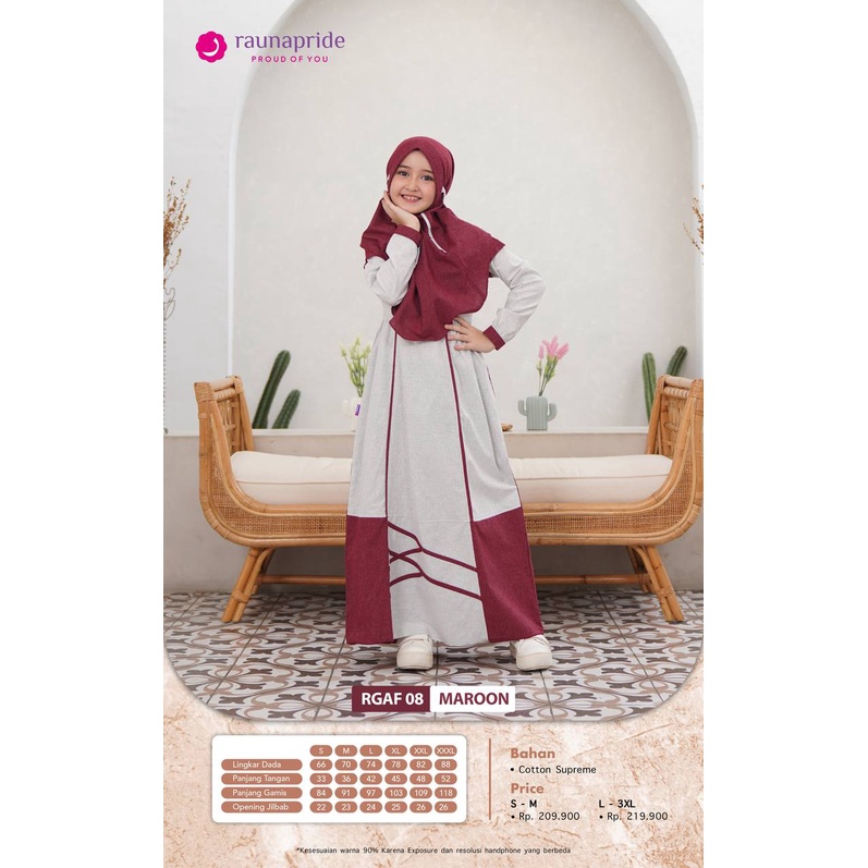 Rauna Sarimbit Keluarga Lebaran / SR - 08 Maroon / Fashion Muslim