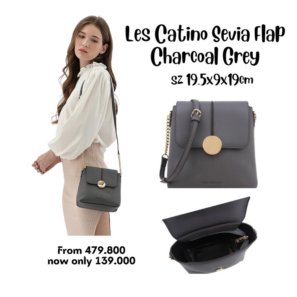 TERMURAH tas selempang Les Catino Sevia Flap crossbody NEW ORI