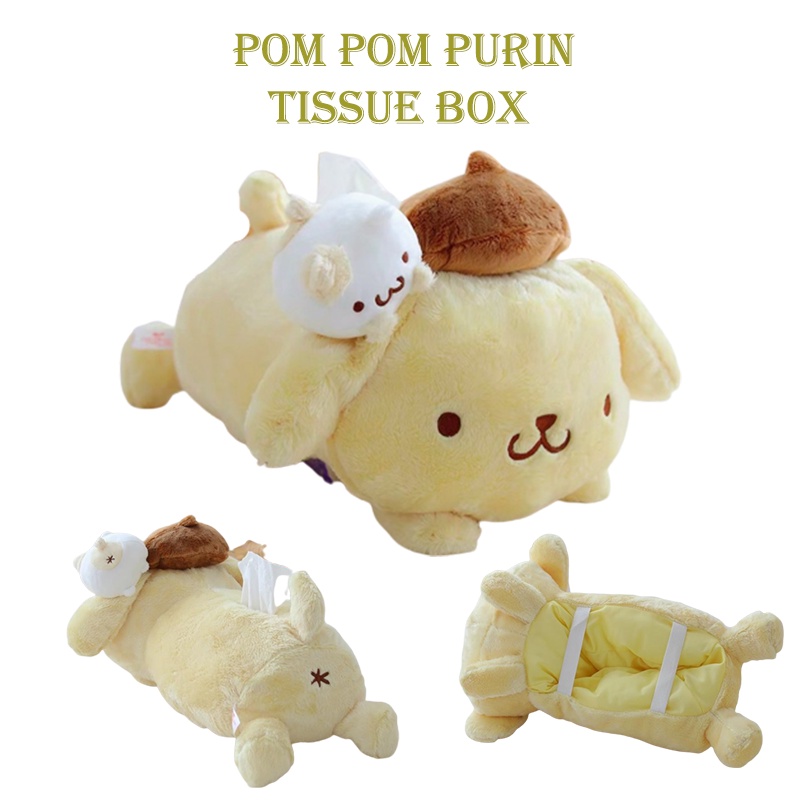 Pompompurin Plush Toy Tissue Box Sahabat Baru Anda Untuk Setiap Kebutuhan Tisu!