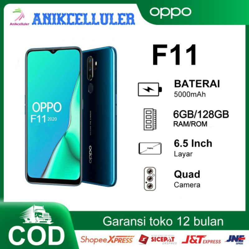 HP OPPO F11 RAM 6GB ROM 128GB Android smartphone LCD 6.5 inch