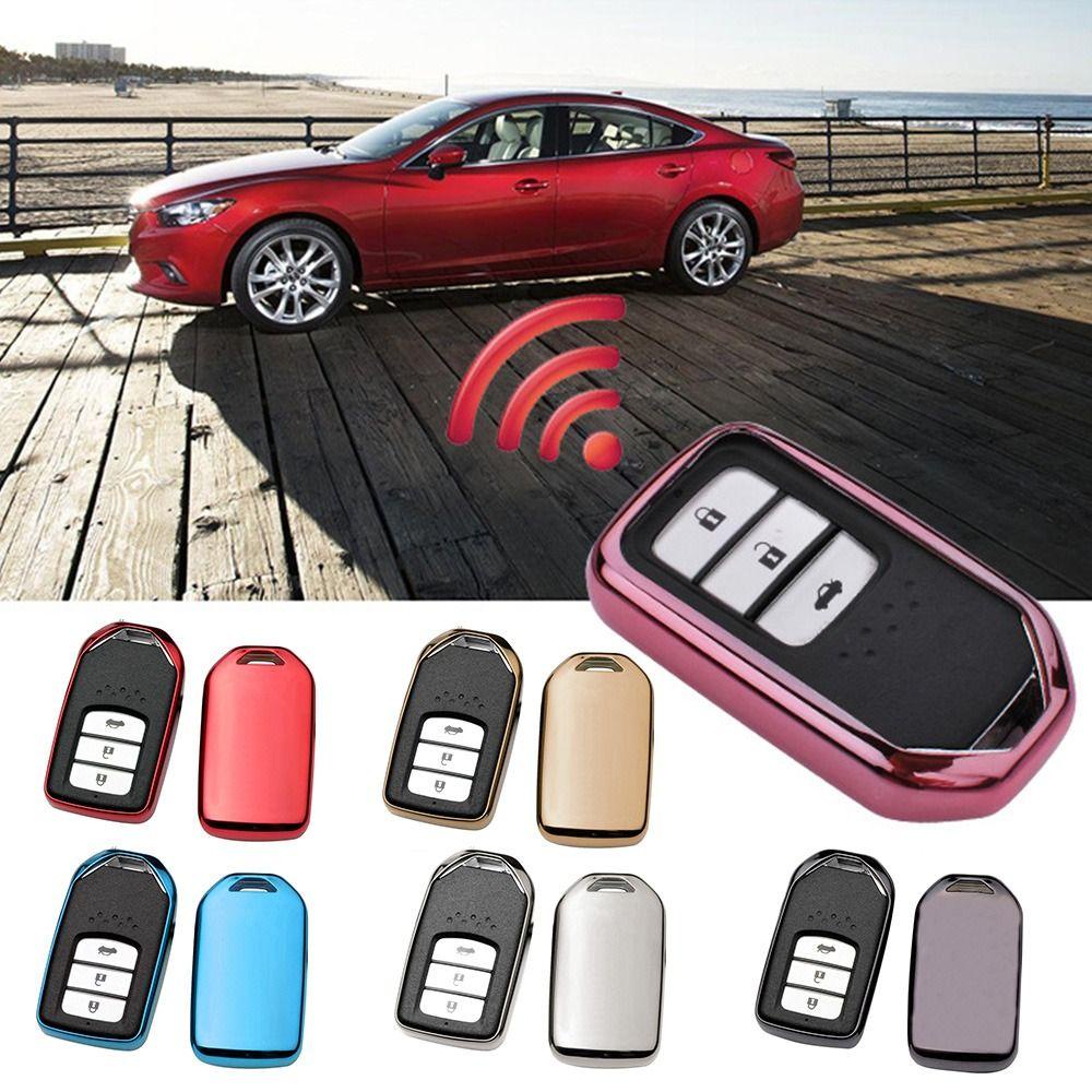 Top Remote Key Case Soft TPU Pelindung Kulit Key Fob Cover