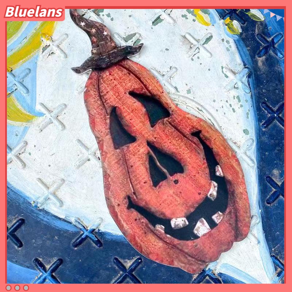 Ornamen Gantung Pintu Motif Labu Bahan Akrilik Untuk Pesta Halloween