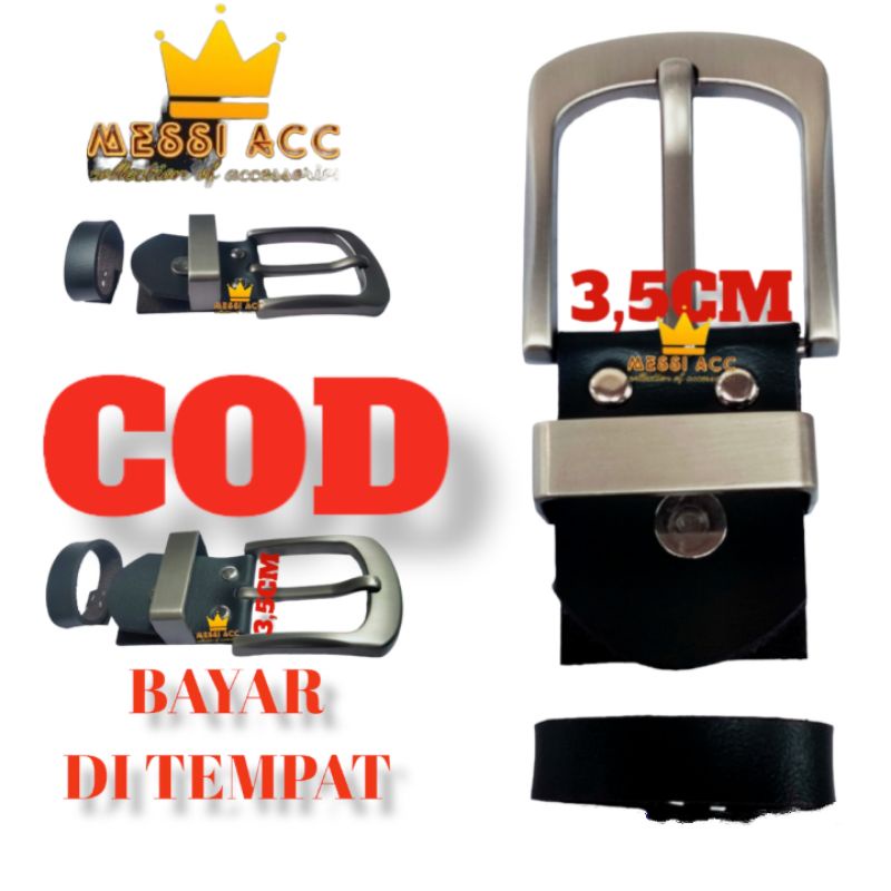 KEPALA IKAT PINGGANG KULIT UKURAN 3,5CM