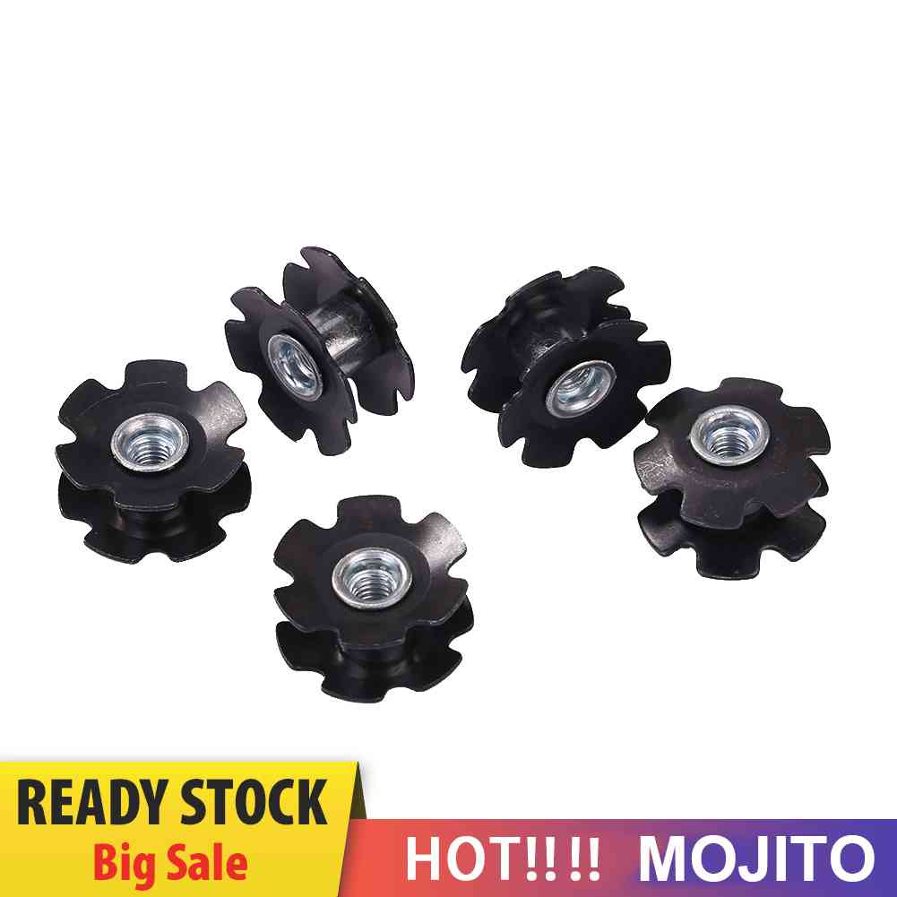 5pcs Set Sekrup Garpu Depan Sepeda MTB Bahan Serat Karbon Bentuk Bunga Matahari