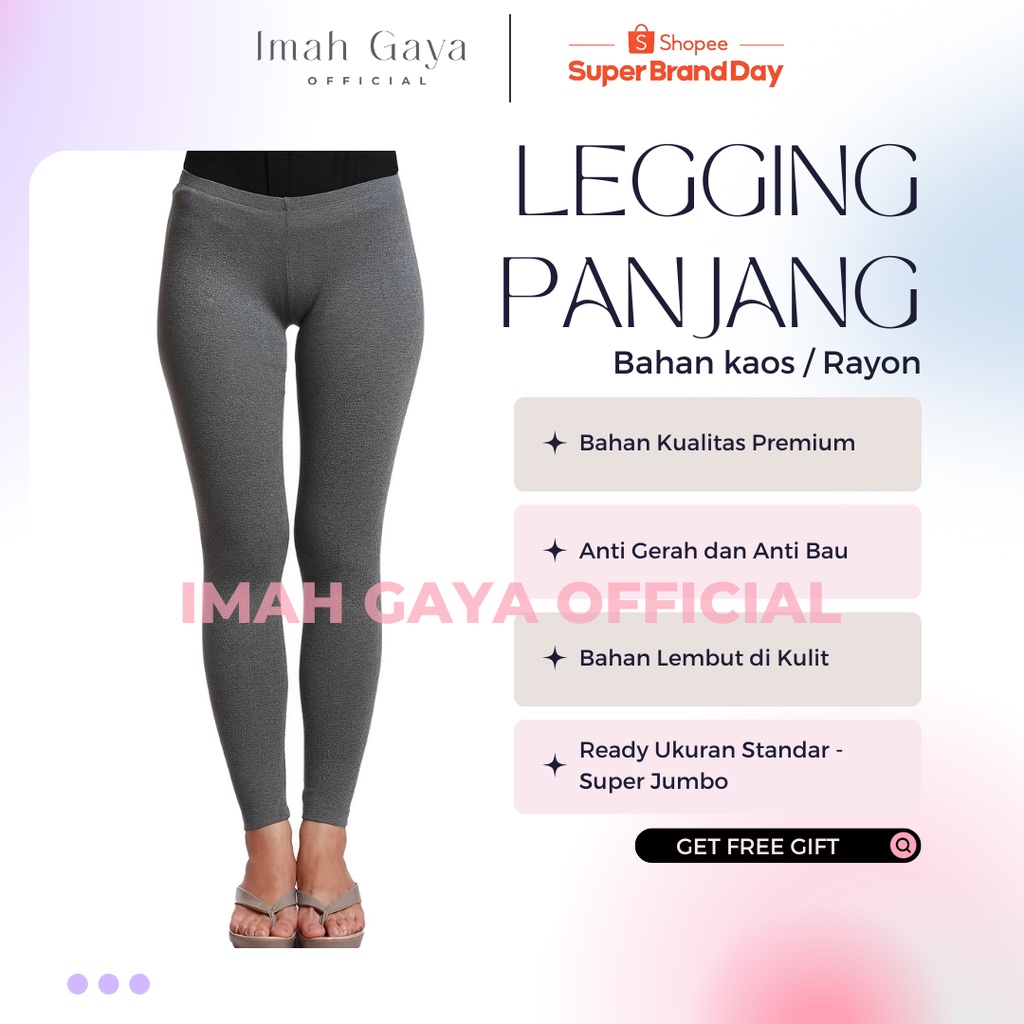 Celana Legging Panjang Rayon Soft Premium BB 30-100 KG