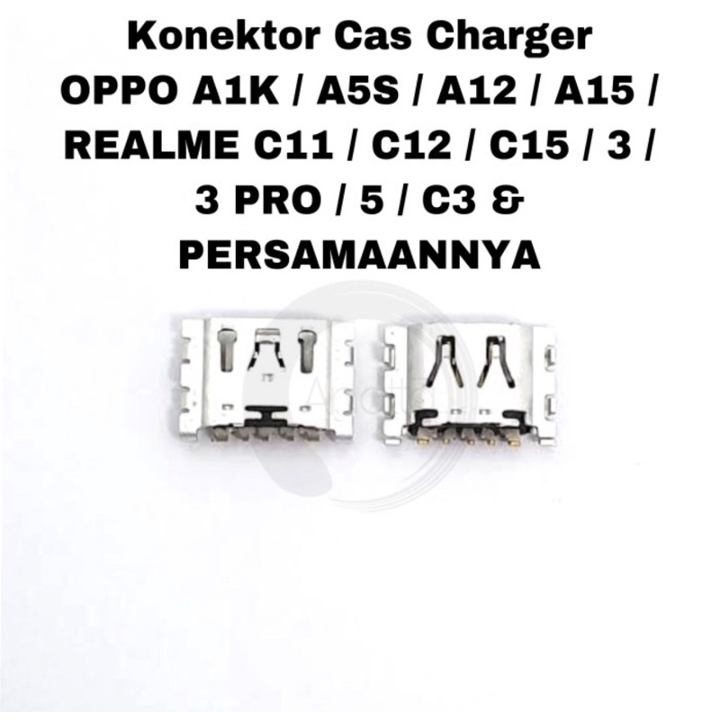 KONEKTOR CAS CHARGER OPPO A1K A5S A12 A15 / REALME C11 C12 C15 3 PRO 5 C3