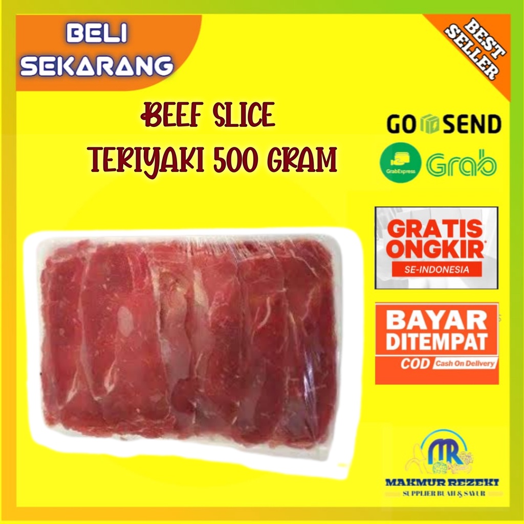 Jual Slice Terriyaki Daging Slice Low Fat Gram Non Lemak Halal