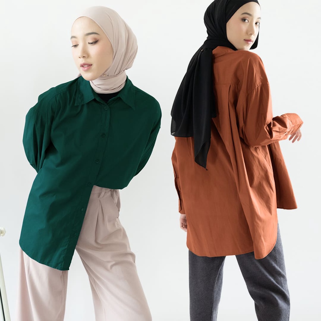 Oversized Poplin Shirt by Bajubojo | kemeja wanita | kemeja oversize