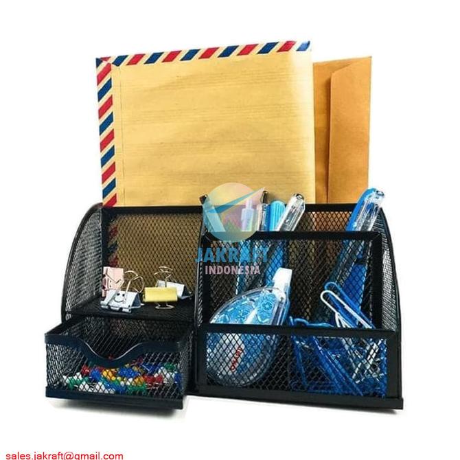 

Desk Set Joyko Ds-22 Tempat Alat Tulis Pensil Meja Jaring Besi Lengkap