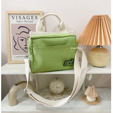 Pouch Minnah Bag Canvas Sling Bag Korea