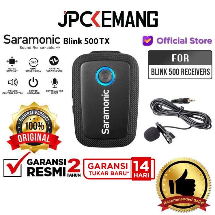 Microphone Saramonic Blink 500 Tx Wireless Clip-On Transmitter Blink500 Tx Resmi