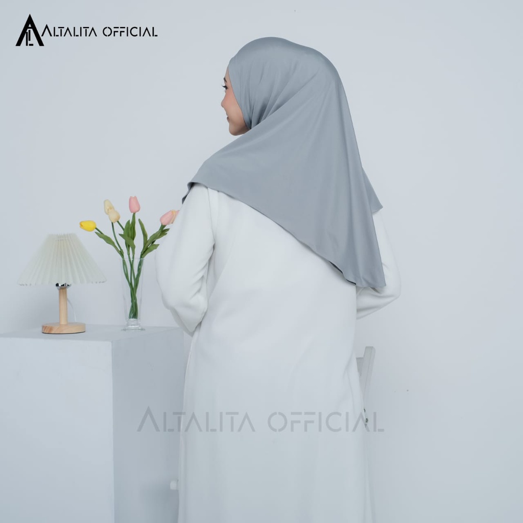 Altalita - Kerudung Instan Zaida Malay Non Pet Terbaru | Hijab Bergo Hamidah Instan Non Pet Menutup Dada | Jilbab Malaysia Instan Jumbo Bahan Jersey Premium Non Pad Cocok untuk Sekolah Olahraga Volly Futsal Senam dan Sehari-hari