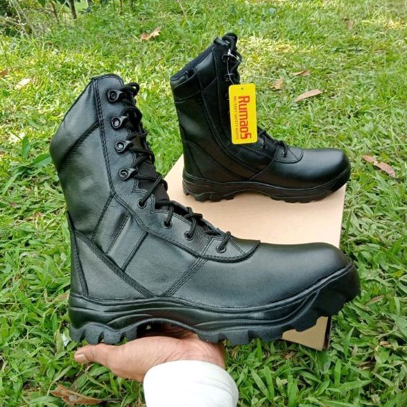 SEPATU PDL model jatah TNI/sepatu ARMY BOOTS KULIT ASLI