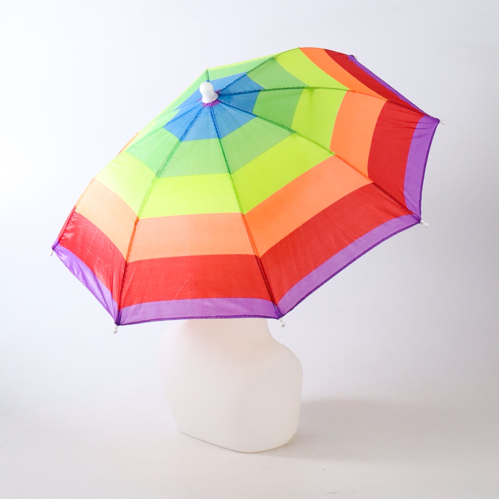 [COD] Topi Payung anti ribet Umbrella Hat - W655 - Multi-Color