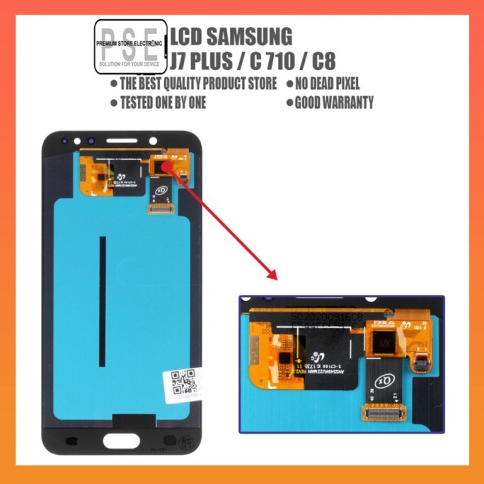 LCD Samsung J7 Plus / C710 Universal Fullset Touchscreen Garansi