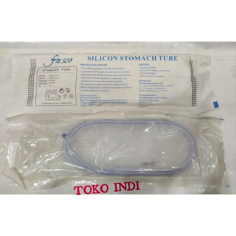 NGT Silicone/Stomuch Tube Silicone/Nasogatric Tube/Selang Makan