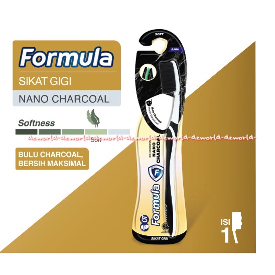 Formula Nano Charcoal Sikat Gigi Hitam Membersihkan Sela Celah Gigi Yang Sulit Dijangkau Black Tooh Brush Nano Carcoal Toothbrush Sikatgigi